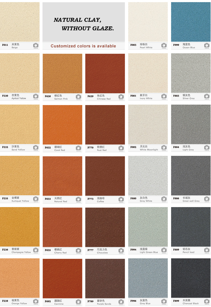 colors of terracotta facade panels