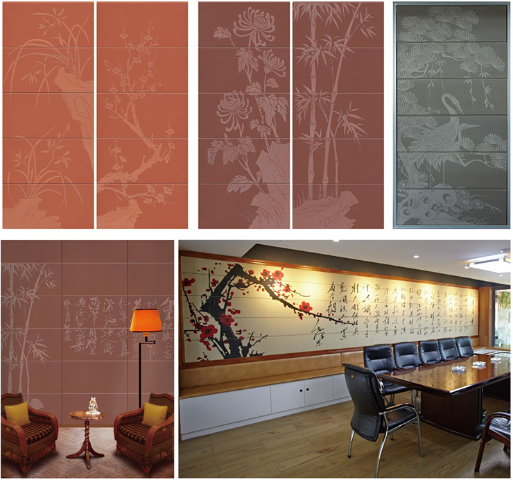 Engraved Panel of Wall Cladding Designs