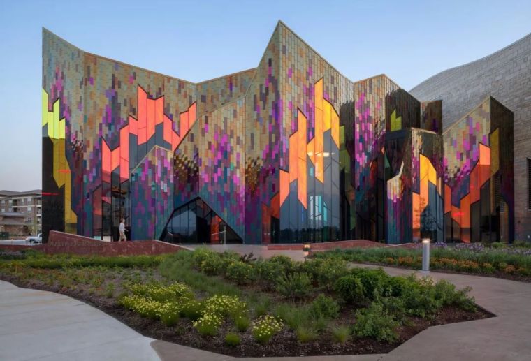 Diseño arquitectónico del museo de la pradera en llamas en los Estados Unidos