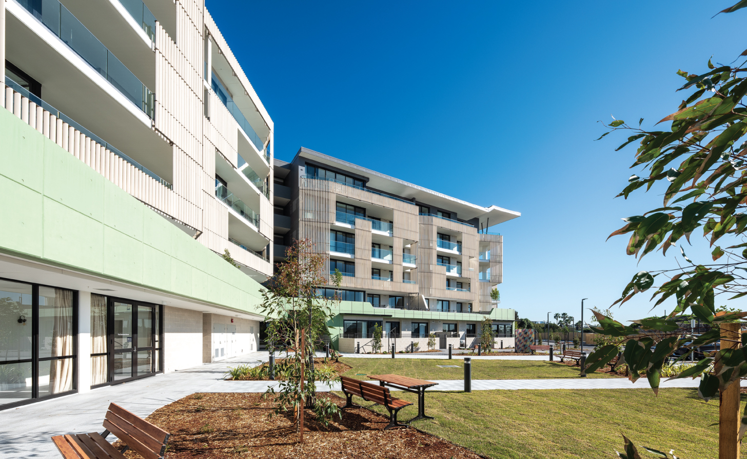 Application of LOPO Terracotta Baguettes in Growthbuilt Anglicare Woolooware Shores