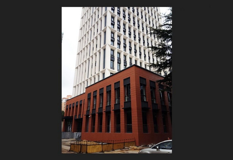 Terracotta panel exterior wall is widely used