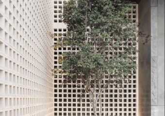 Terracotta Tile Screen Wall Reinterprets Classical Garden Layout