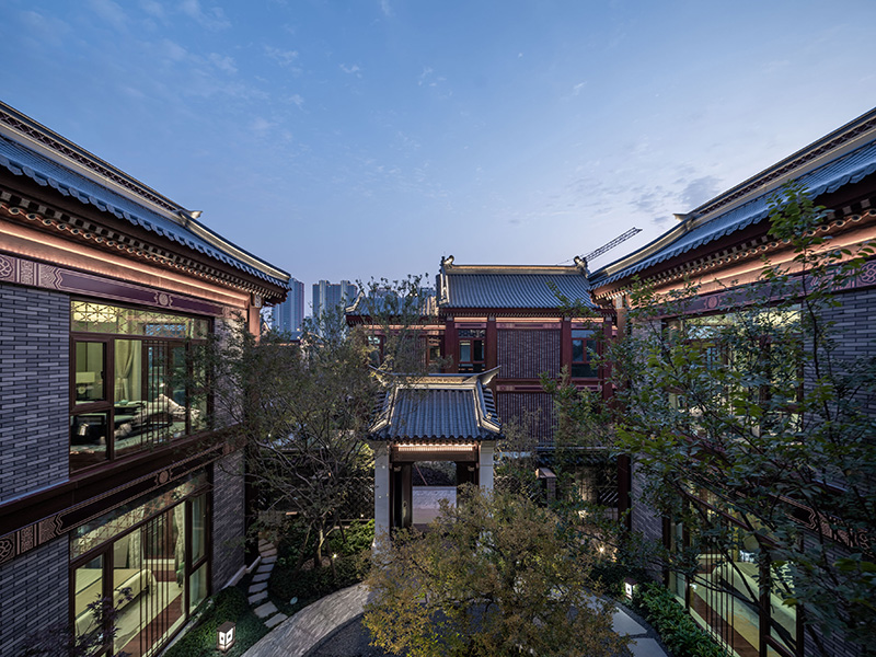 Chinesische Architektur präsentiert sich mit modernen Terrakottasteinen in neuem Gewand
