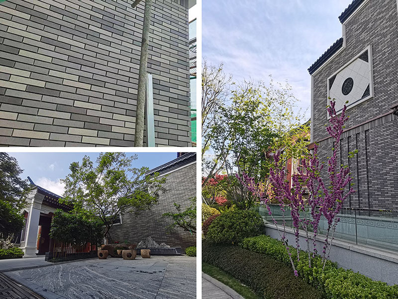 L'architecture chinoise présente un nouveau look avec des briques en terre cuite modernes
