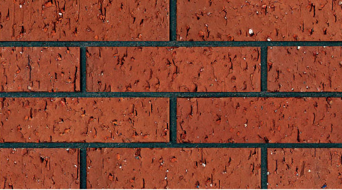 Brick Look Wandfliese aus Terracotta Clay