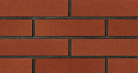 Telha de parede de tijolos vermelhos de superfície lisa para exterior