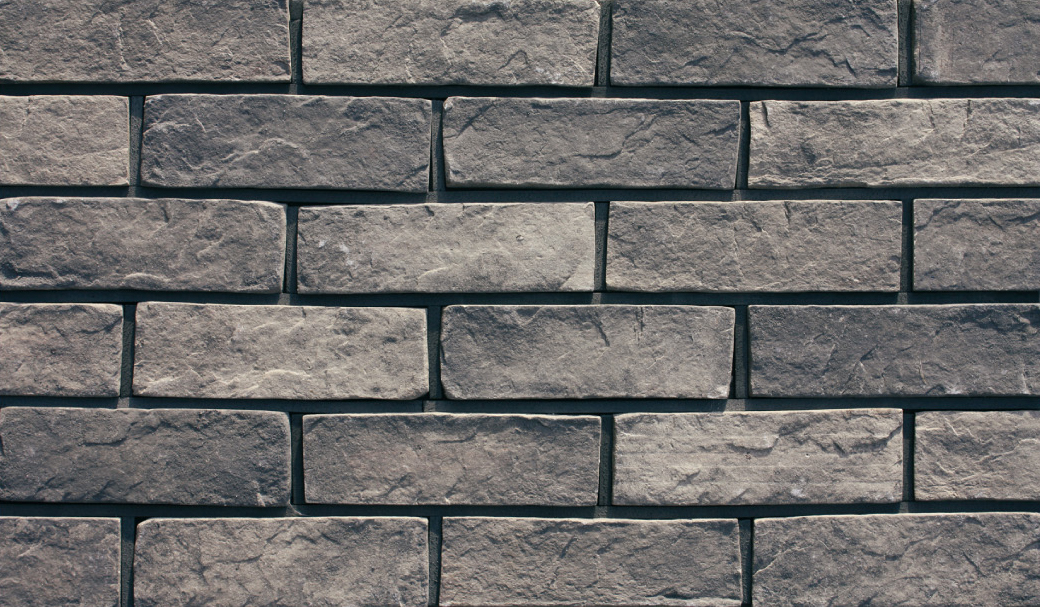 Grey Thin Clay Split Brick Cladding