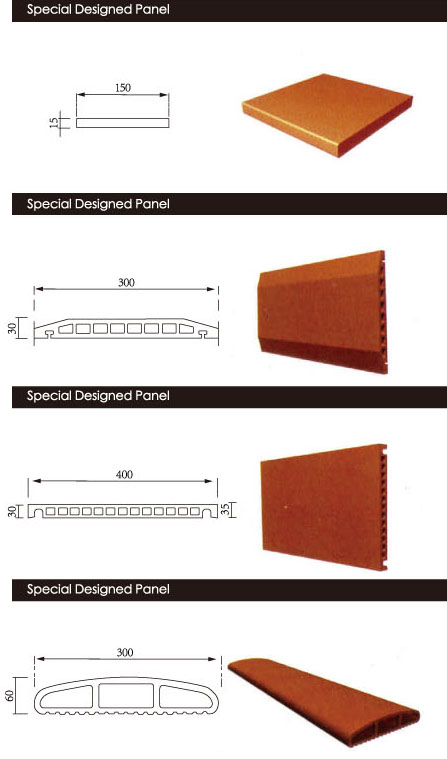 Kundenspezifische spezielle Form-Terrakotta-Fassadenplatten